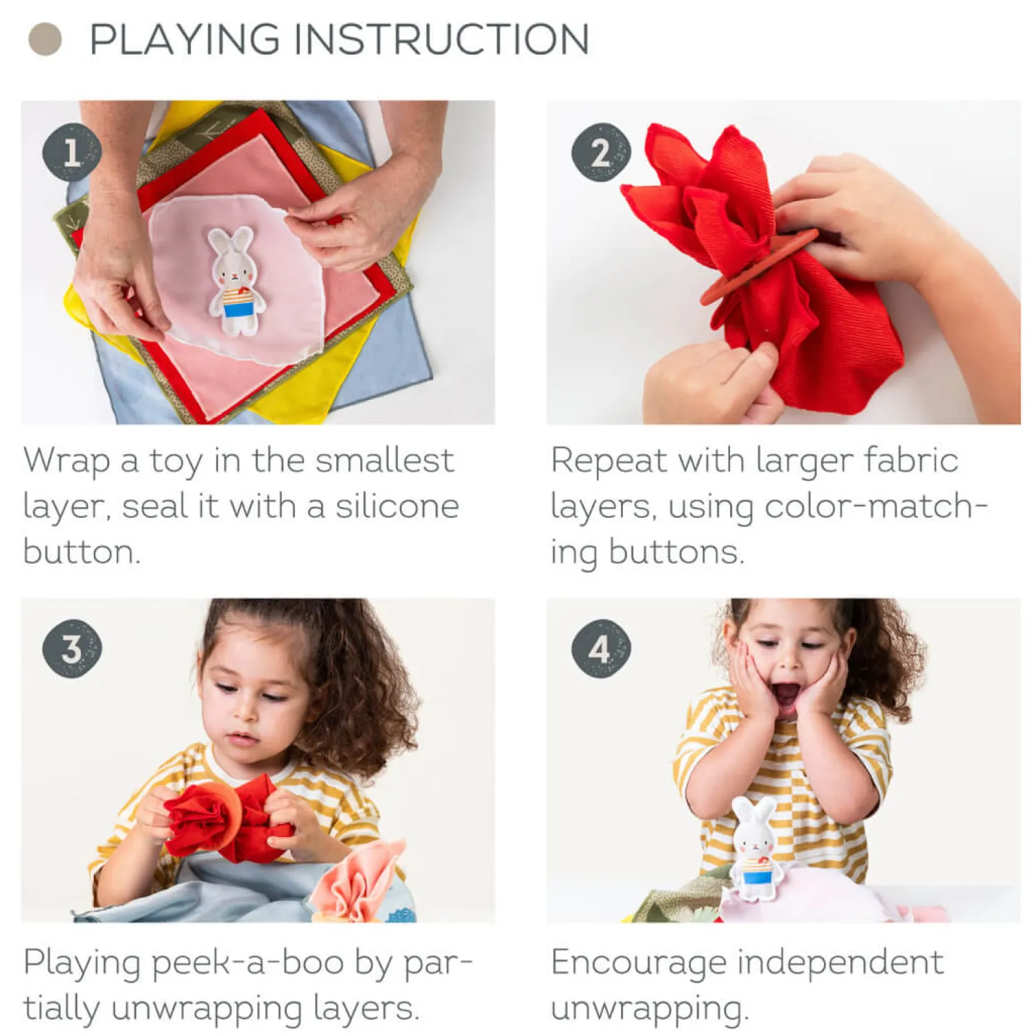 Aktywizujące|3 Lata + | Taf Toys A KUKU - wielowarstwowa zabawka sensoryczna