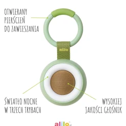 Szumiące Misie|Szumiące Misie I Projektory | Alilo CocoNap W1 - odtwarzacz MP3 i lampka do karmienia - awokado