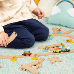 3 Lata +|4 Lata + | Battat All Aboard – kolejka z torami i znakami 29 el., magnetyczne wagony 2+