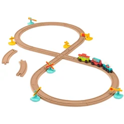 3 Lata +|4 Lata + | Battat All Aboard – kolejka z torami i znakami 29 el., magnetyczne wagony 2+