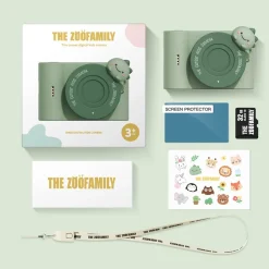 Idealne W Podróży|8 Lat+ | The Zoofamily Aparat cyfrowy dla dzieci Urban Zoo - Dino Green