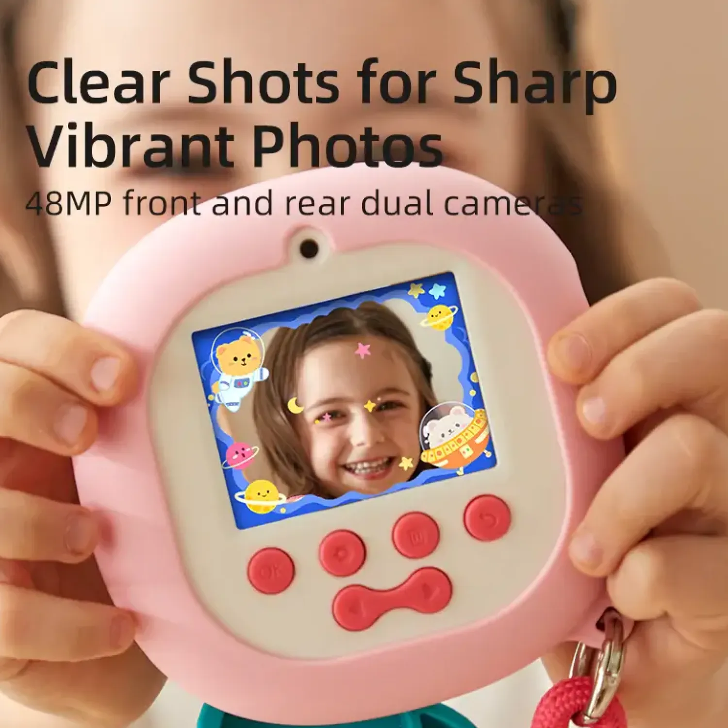 Idealne W Podróży|6 Lat+ | Mideer Aparat dziecięcy Say Cheese! - różowy