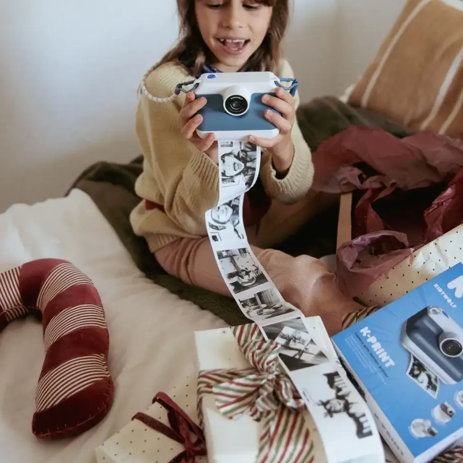 Idealne W Podróży|8 Lat+ | Kidywolf Aparat z drukarką dla dzieci K-PRINT - BLUE