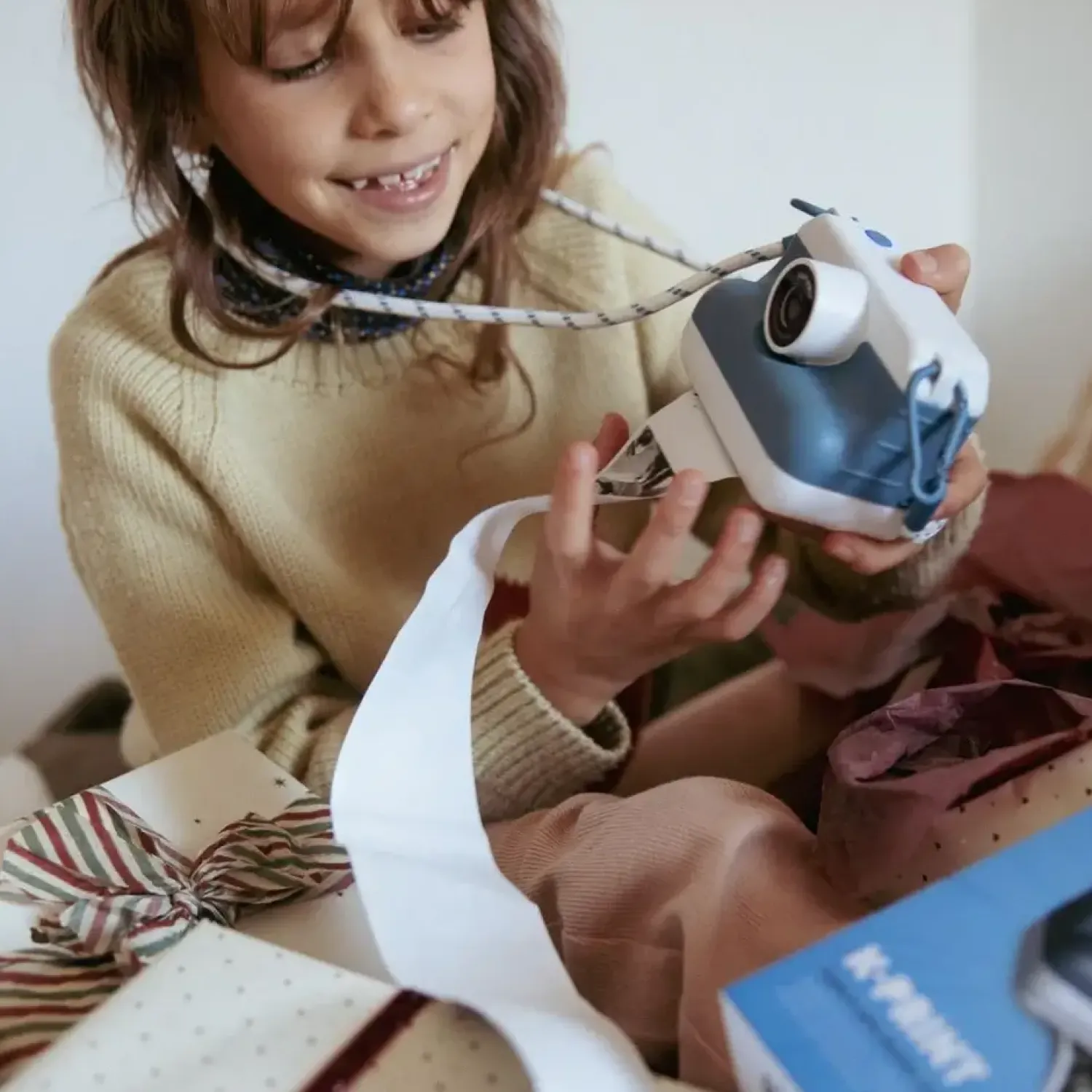 Idealne W Podróży|8 Lat+ | Kidywolf Aparat z drukarką dla dzieci K-PRINT - BLUE