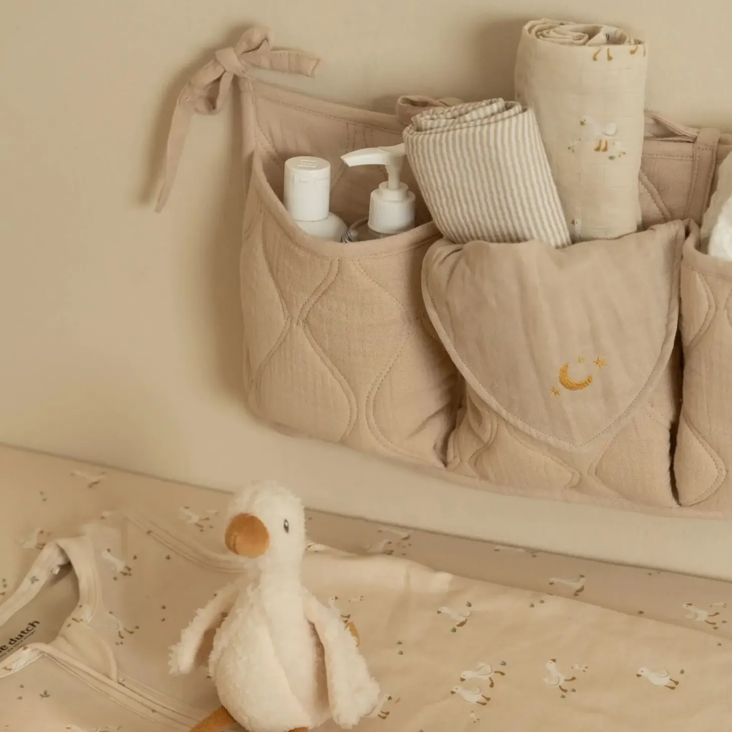 Apaszko-bandanka muślinowa zestaw 2 szt. Pure Soft Beige