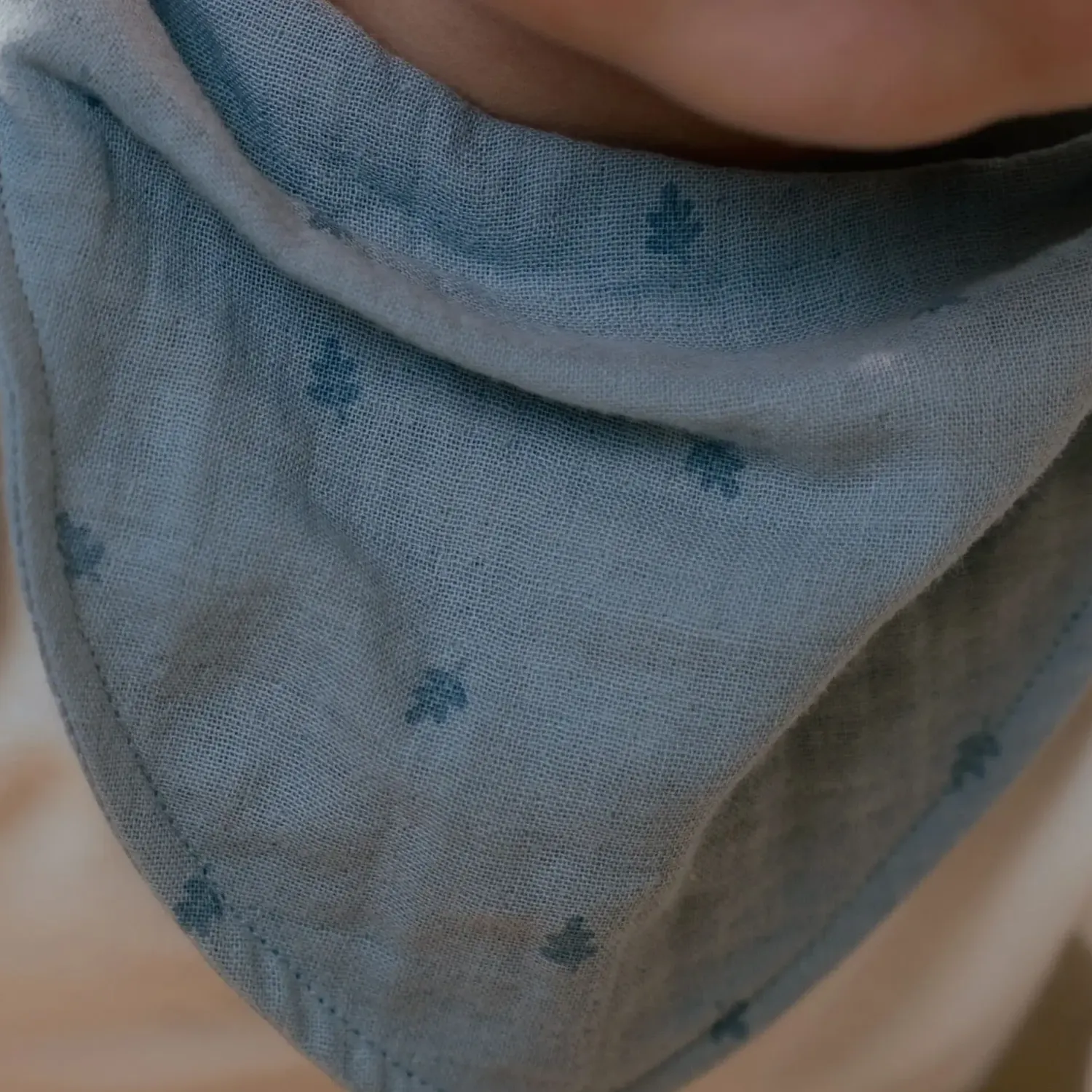 Kominy, Chustki, Apaszki | Little Dutch Apaszko-bandanka muślinowa zestaw 2 szt. Pure Denim Blue