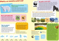 Atlas zwierząt świata z naklejkami i plakatem