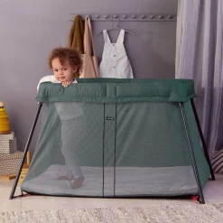 BABYBJORN - łóżeczko turystyczne LIGHT dark green