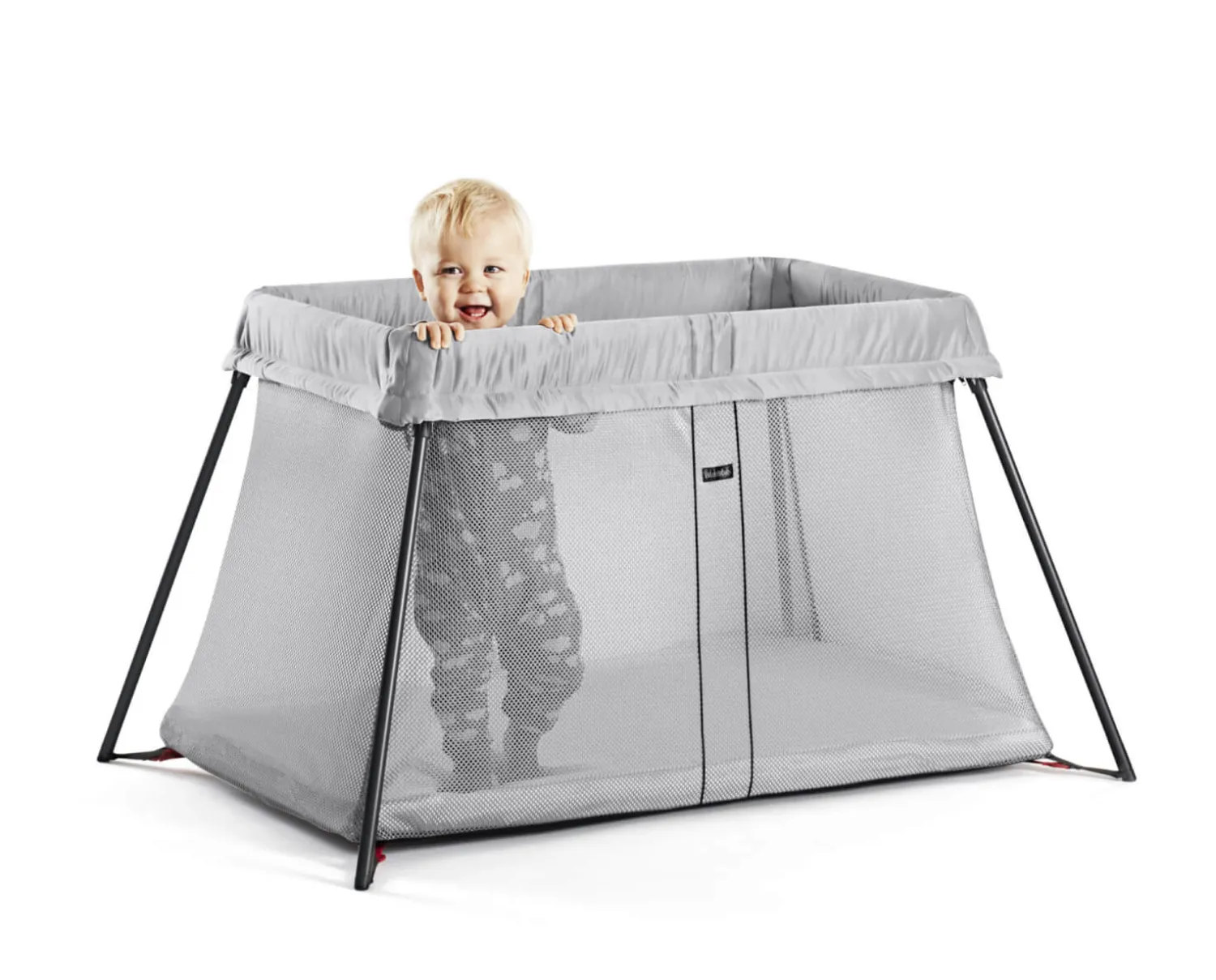 Kosze Mojżesza I Kołyski|Przydatne Akcesoria | BabyBjorn - łóżeczko turystyczne LIGHT silver