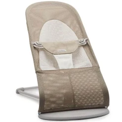 Bujaczki I Leżaczki|Foteliki I Pufy | BabyBjorn - leżaczek BALANCE SOFT MESH, Szary Beż - Biały