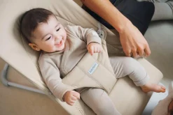 Bujaczki I Leżaczki|Foteliki I Pufy | BabyBjorn - leżaczek BALANCE SOFT WOVEN, JERSEY Tri Fabric, Jasny Beż