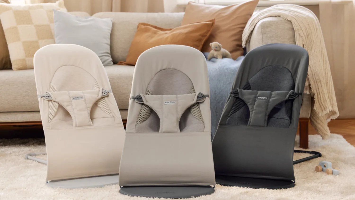 Bujaczki I Leżaczki|Foteliki I Pufy | BabyBjorn - leżaczek BALANCE SOFT WOVEN