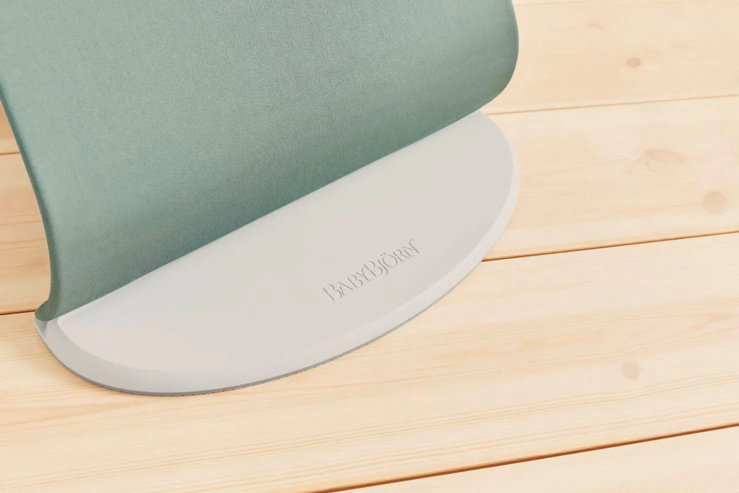 BABYBJORN - leżaczek BALANCE SOFT WOVEN JERSEY, light sage - grey