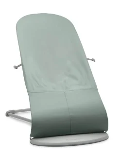 BABYBJORN - leżaczek BALANCE SOFT WOVEN JERSEY, light sage - grey