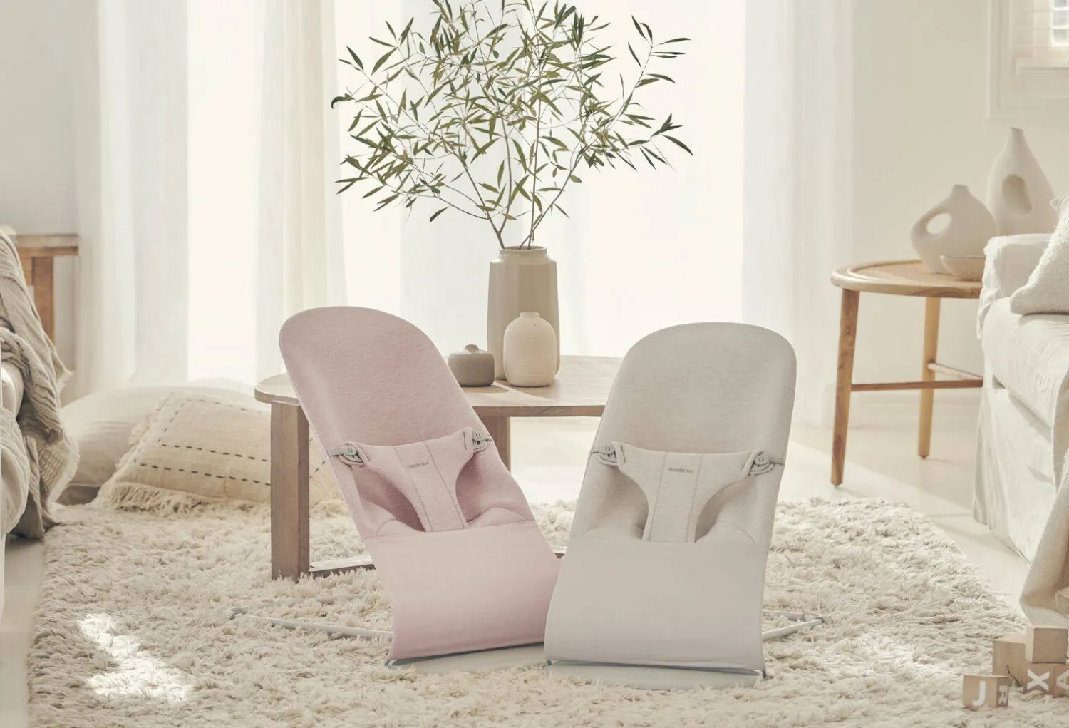 Bujaczki I Leżaczki|Foteliki I Pufy | BabyBjorn - leżaczek BLISS 3D Jersey - Light Pink