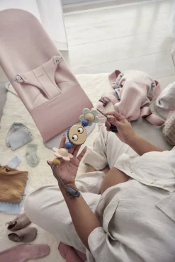 Bujaczki I Leżaczki|Foteliki I Pufy | BabyBjorn - leżaczek BLISS 3D Jersey - Light Pink