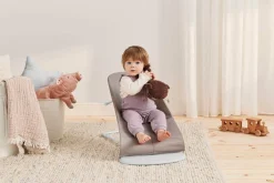 BABYBJORN - leżaczek BLISS WOVEN, Petal Quilt, Sand Grey