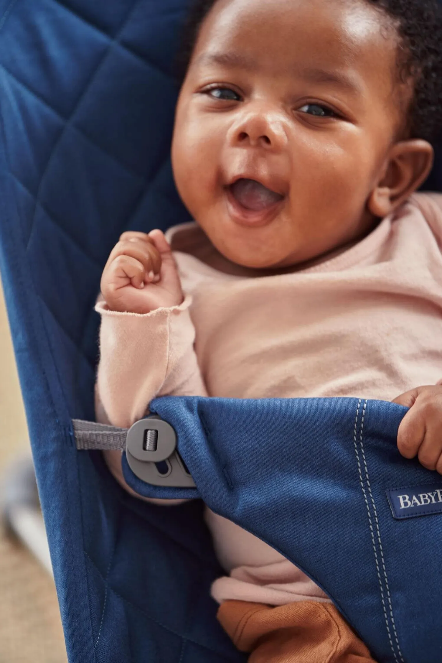 Bujaczki I Leżaczki|Foteliki I Pufy | BabyBjorn - leżaczek BLISS WOVEN, Granatowy