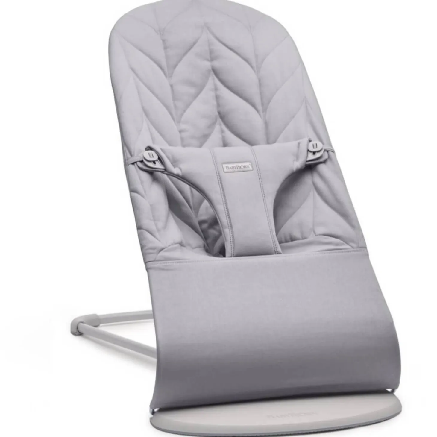 BABYBJORN - leżaczek BLISS WOVEN, Petal Quilt, Jasnoszary