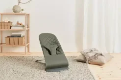 BABYBJORN - leżaczek BLISS WOVEN - Ciemnozielony