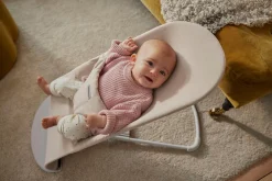Bujaczki I Leżaczki|Foteliki I Pufy | BabyBjorn - leżaczek BLISS WOVEN, Jasny Beż melanż