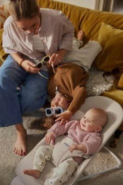 Bujaczki I Leżaczki|Foteliki I Pufy | BabyBjorn - leżaczek BLISS WOVEN, Jasny Beż melanż