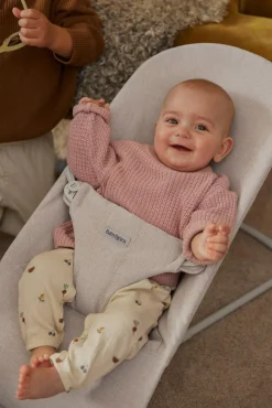 Bujaczki I Leżaczki|Foteliki I Pufy | BabyBjorn - leżaczek BLISS WOVEN, Jasny Beż melanż