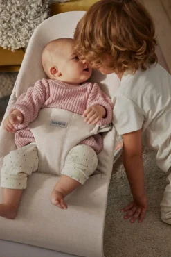 Bujaczki I Leżaczki|Foteliki I Pufy | BabyBjorn - leżaczek BLISS WOVEN, Jasny Beż melanż