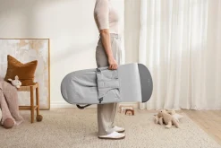 Bujaczki I Leżaczki|Foteliki I Pufy | BabyBjorn - leżaczek BLISS WOVEN, Jasny szary melanż
