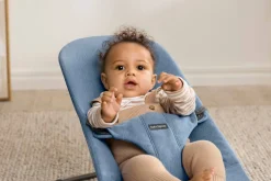 BABYBJORN - leżaczek BLISS WOVEN, Niebieski melanż