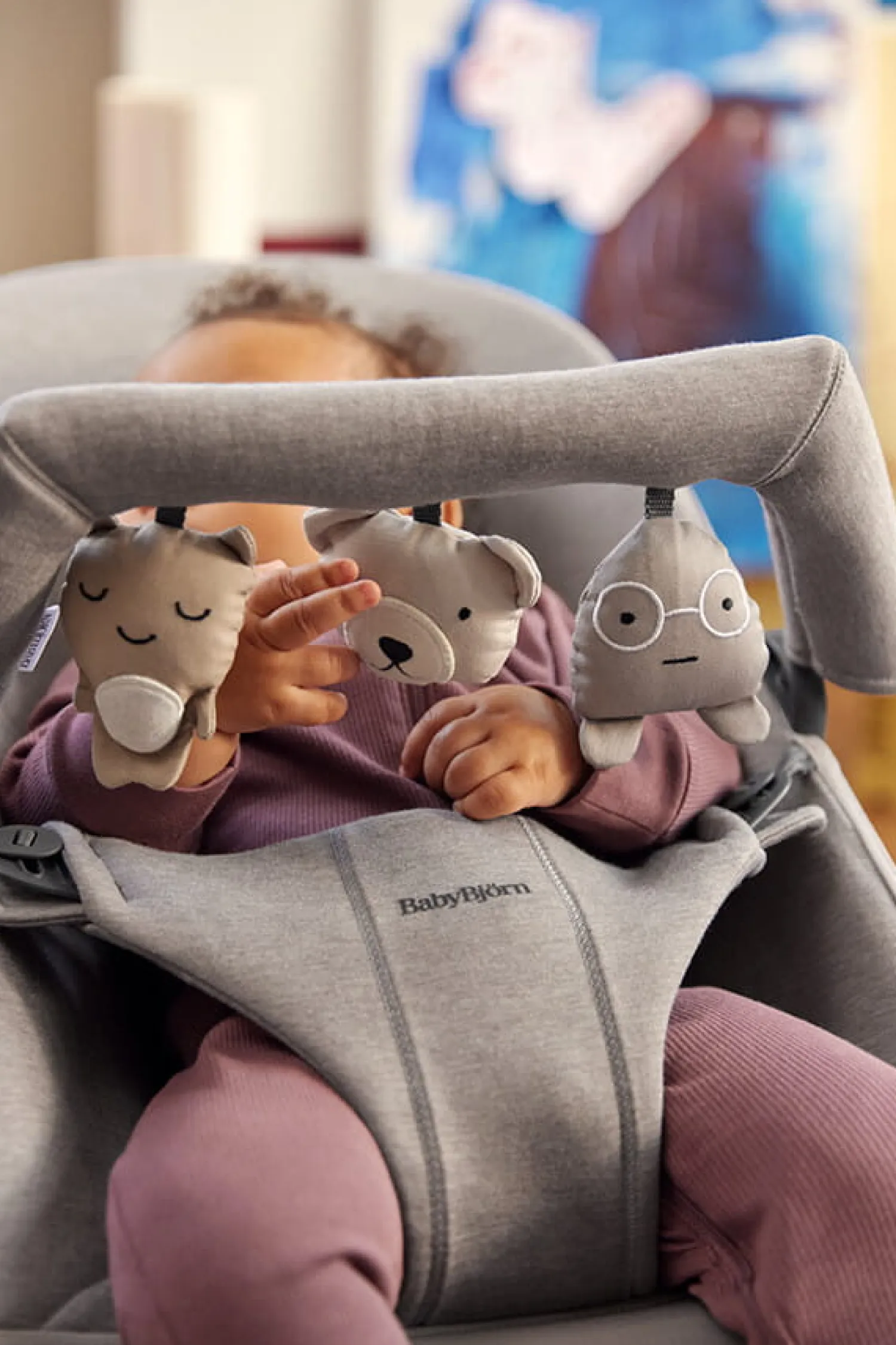 Bujaczki I Leżaczki|Bujaczki I Leżaczki | BabyBjorn - zabawka do leżaczka - Soft Friends, Neutrals