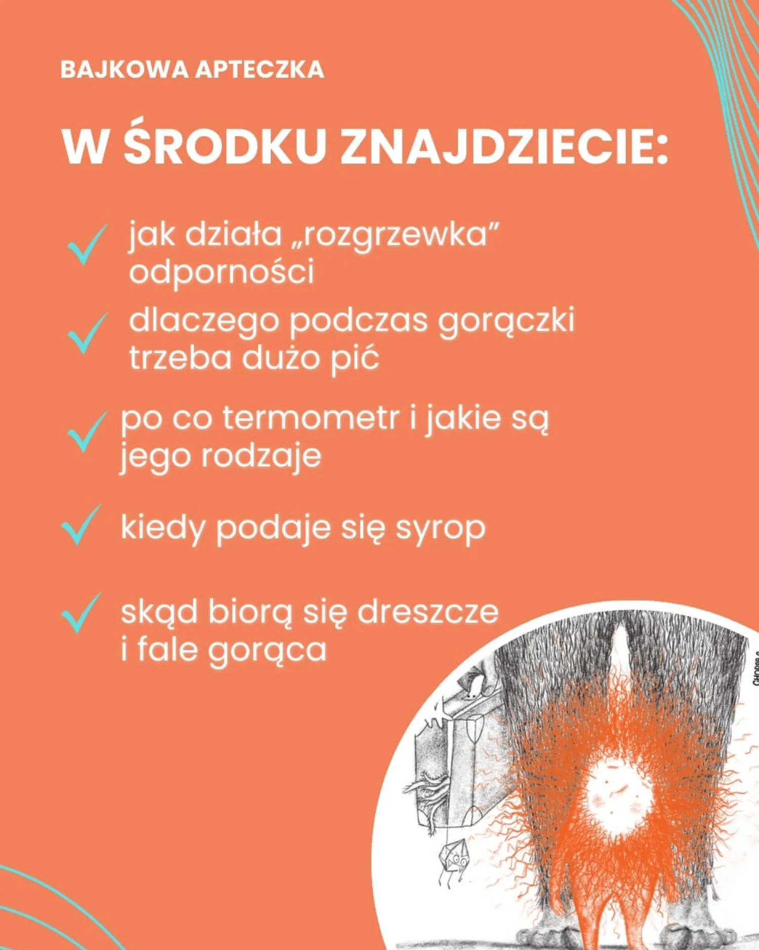 5-8 Lat|2-5 Lat | Pan Tabletka Bajka na Gorączkę. Ciepła opowieść o tym, dlaczego czasem przychodzi Gorączka
