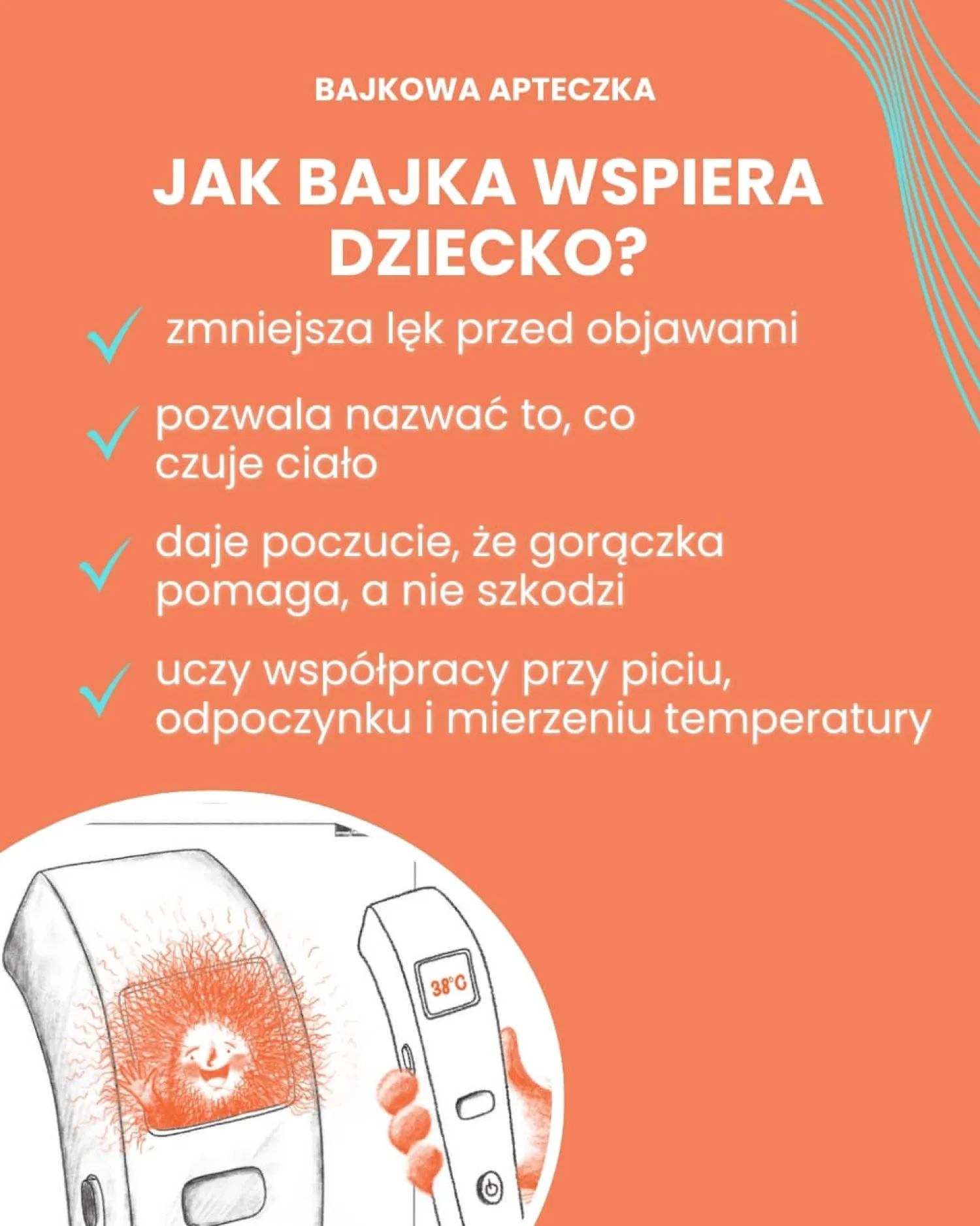 5-8 Lat|2-5 Lat | Pan Tabletka Bajka na Gorączkę. Ciepła opowieść o tym, dlaczego czasem przychodzi Gorączka