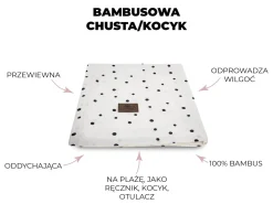 Otulacze I Pieluszki|Otulacze I Pieluszki | Sleepee Bambusowy Dots - 3 w 1 chusta, otulacz i kocyk