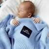 Bambusowy koc 80x100 BABY BLUE