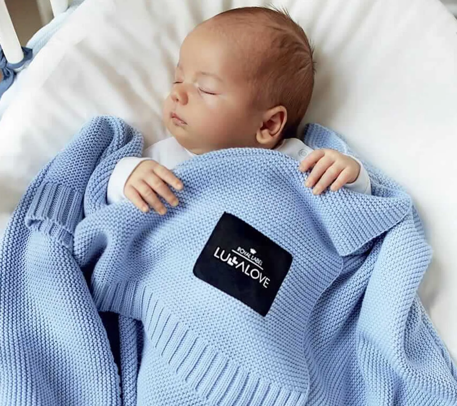 Bambusowy koc 80x100 BABY BLUE