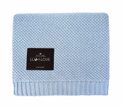 Bambusowy koc 80x100 BABY BLUE