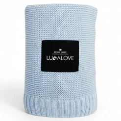 Bambusowy koc 80x100 BABY BLUE