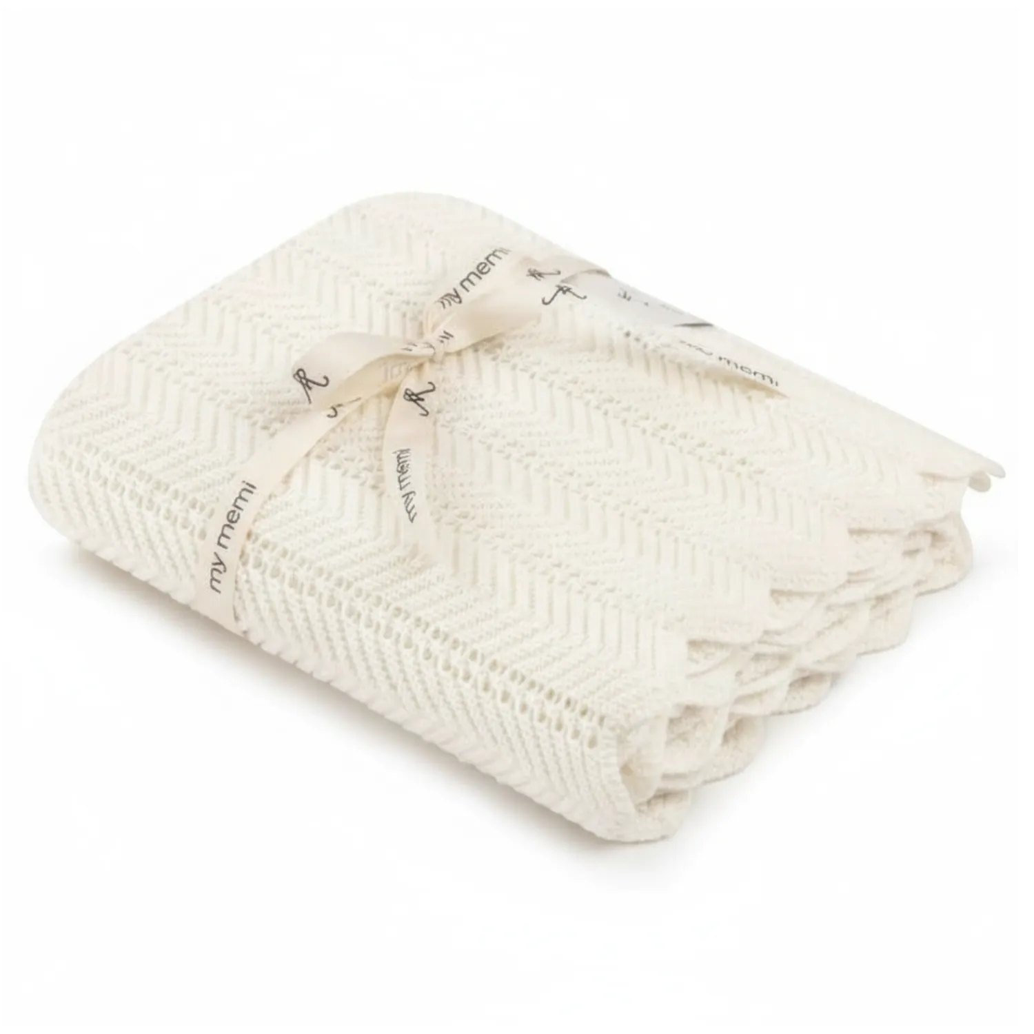Kocyki|Kocyki | My Memi Bambusowy kocyk cream 80x100 - feather