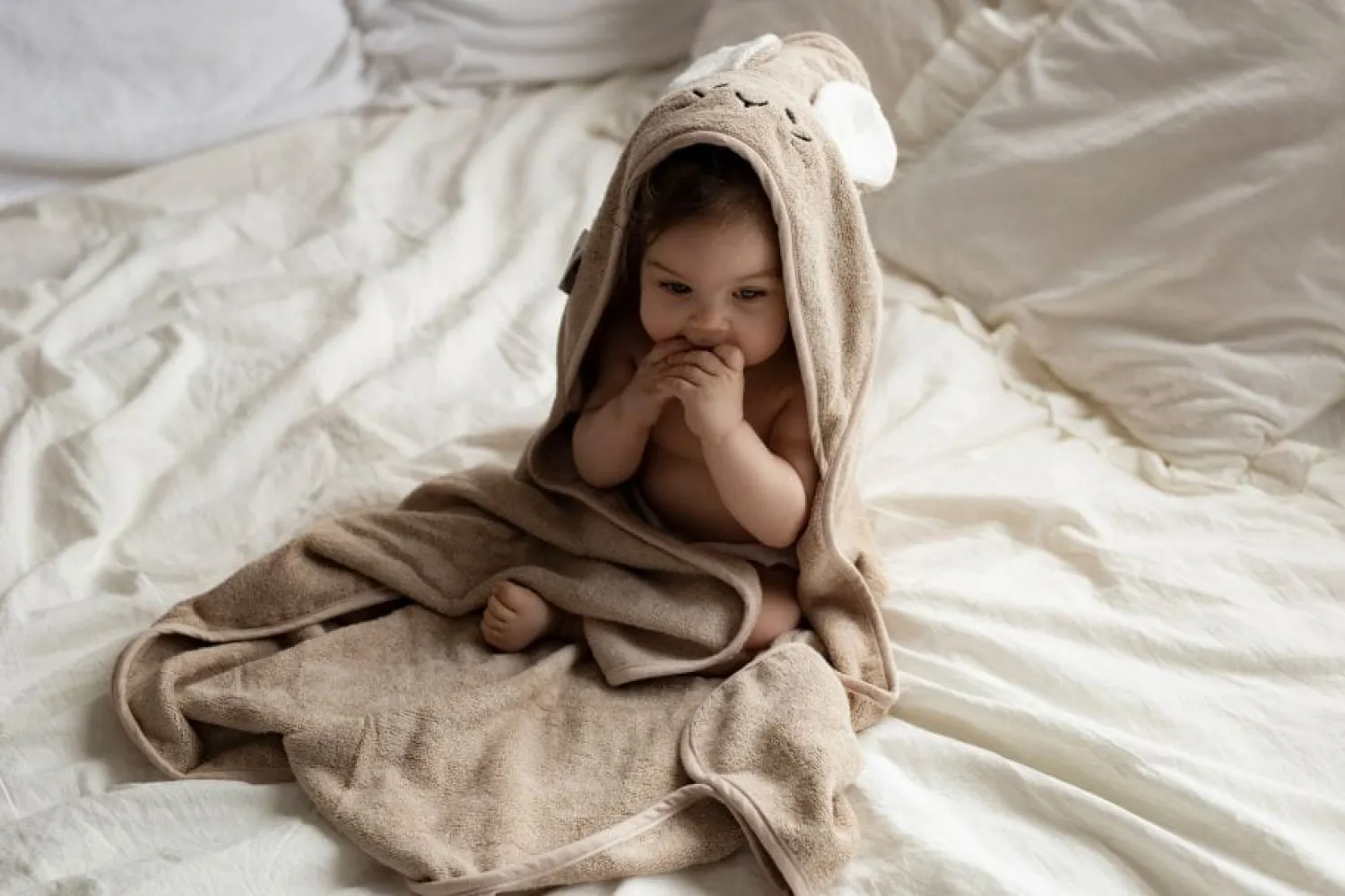 Ręczniki I Myjki|Ręczniki I Myjki | My Memi Bambusowy ręcznik beige - mouse