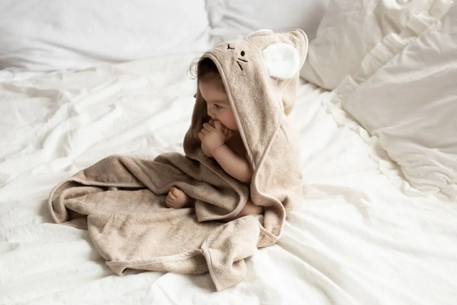 Ręczniki I Myjki|Ręczniki I Myjki | My Memi Bambusowy ręcznik light grey - mouse