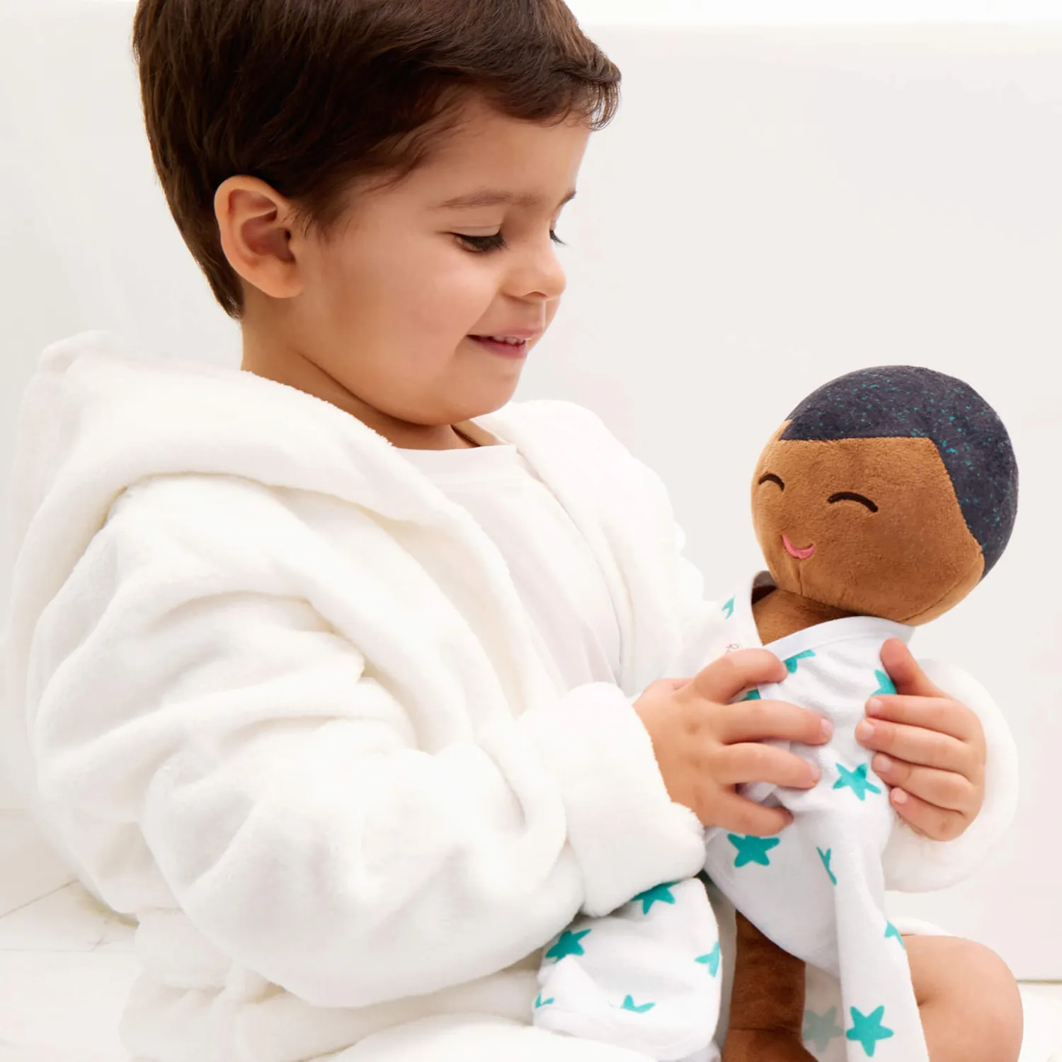 Zabawki Do Kąpieli|Do Kąpieli | LullaBaby Bath Doll Lulla Baby - lalka przytulanka do kąpieli - chłopiec brunet