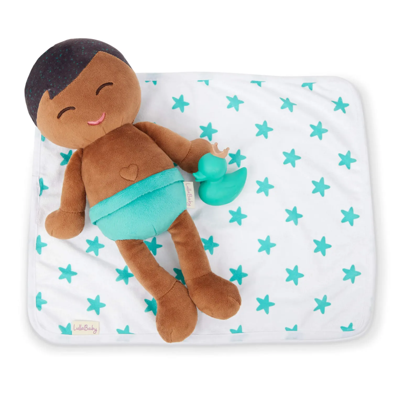 Zabawki Do Kąpieli|Do Kąpieli | LullaBaby Bath Doll Lulla Baby - lalka przytulanka do kąpieli - chłopiec brunet