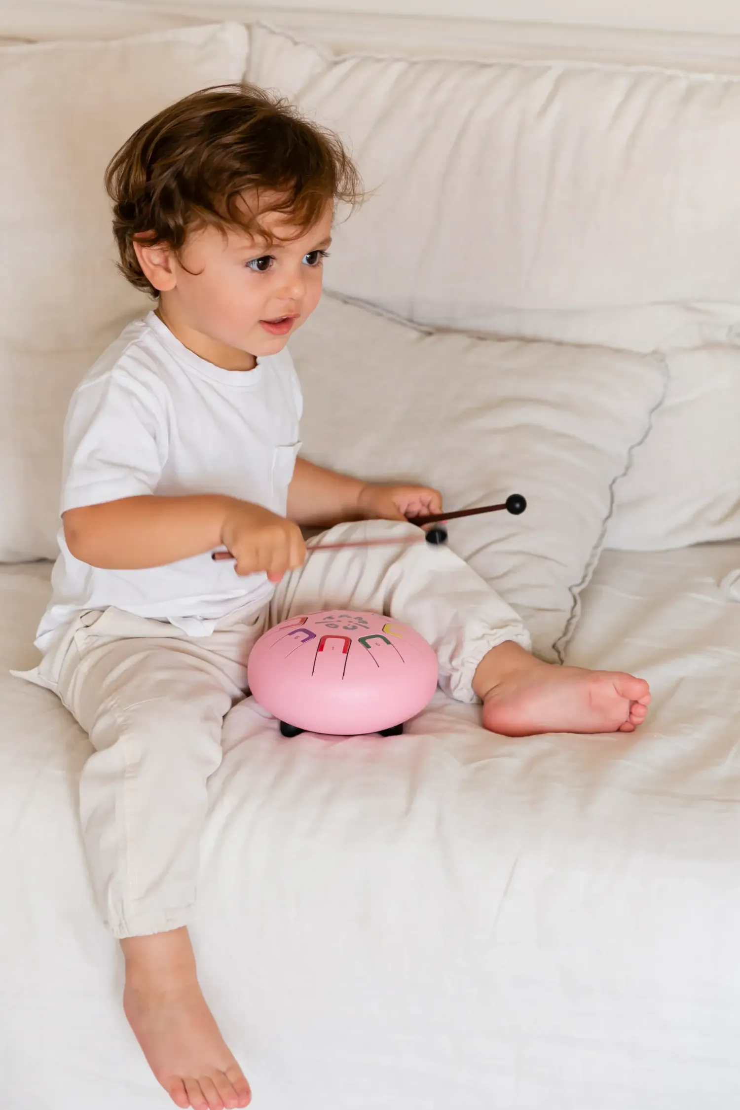 6 Lat+|3 Lata + | Juegaconmigo Bębenek językowy Baby Tambu śr. 15cm - Pinky Winky