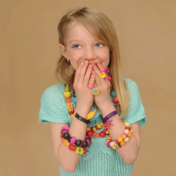 6 Lat+|Biżuteria | B.Toys B.eauty Pops – zestaw do tworzenia biżuterii – 150 elementów