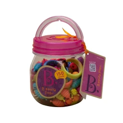 6 Lat+|Biżuteria | B.Toys B.eauty Pops – zestaw do tworzenia biżuterii – 150 elementów