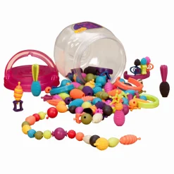 6 Lat+|Biżuteria | B.Toys B.eauty Pops – zestaw do tworzenia biżuterii – 150 elementów
