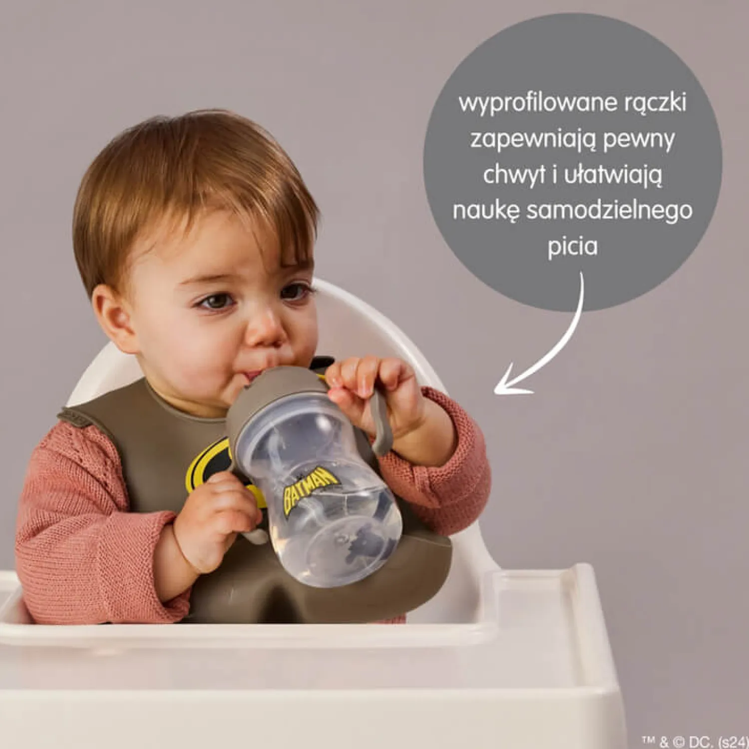 Bidony I Butelki|Bidony I Butelki | b.box Bidon ze słomką 240 ml, Batman