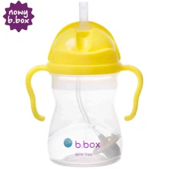 Bidony I Butelki|Bidony I Butelki | b.box Bidon ze słomką 240 ml, CYTRYNOWY