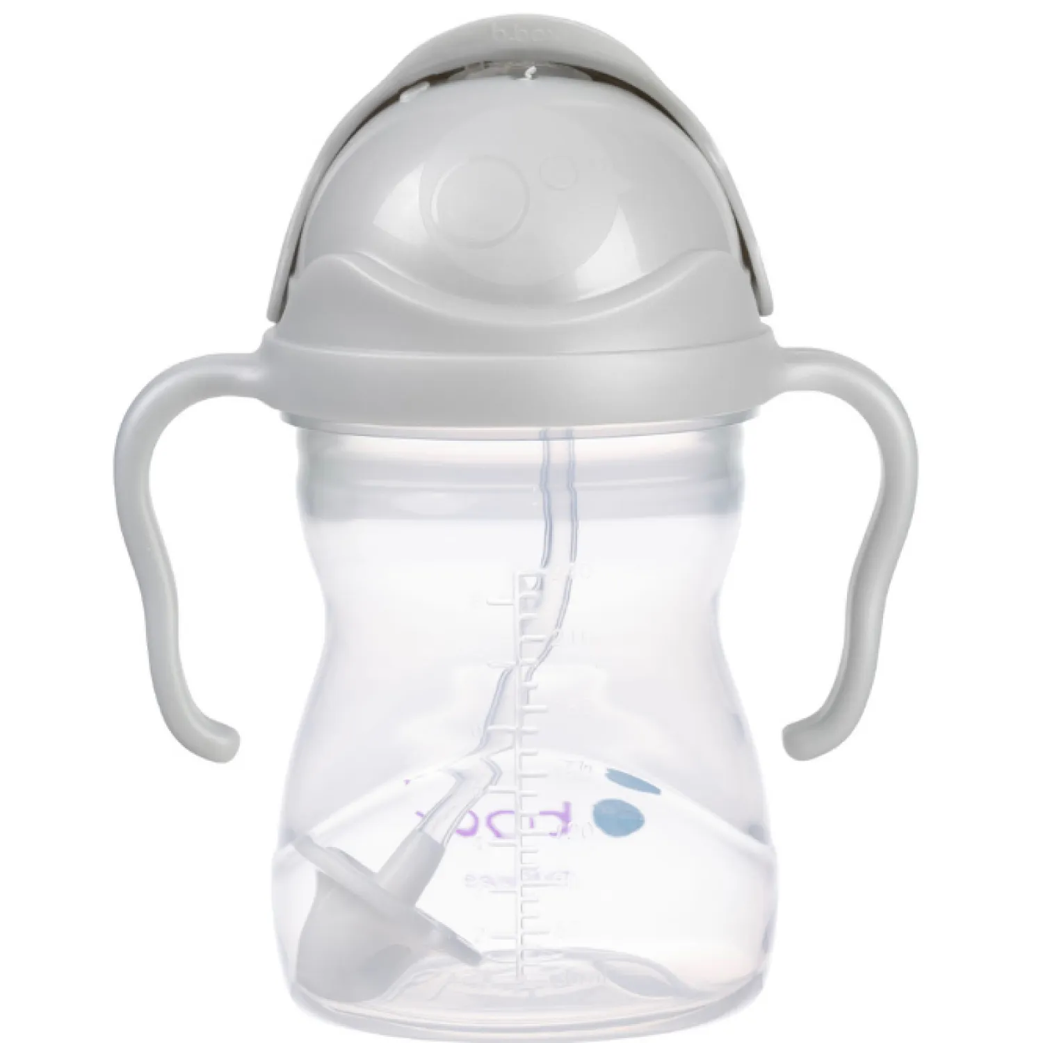 Bidony I Butelki|Bidony I Butelki | b.box Bidon ze słomką 240 ml, szary